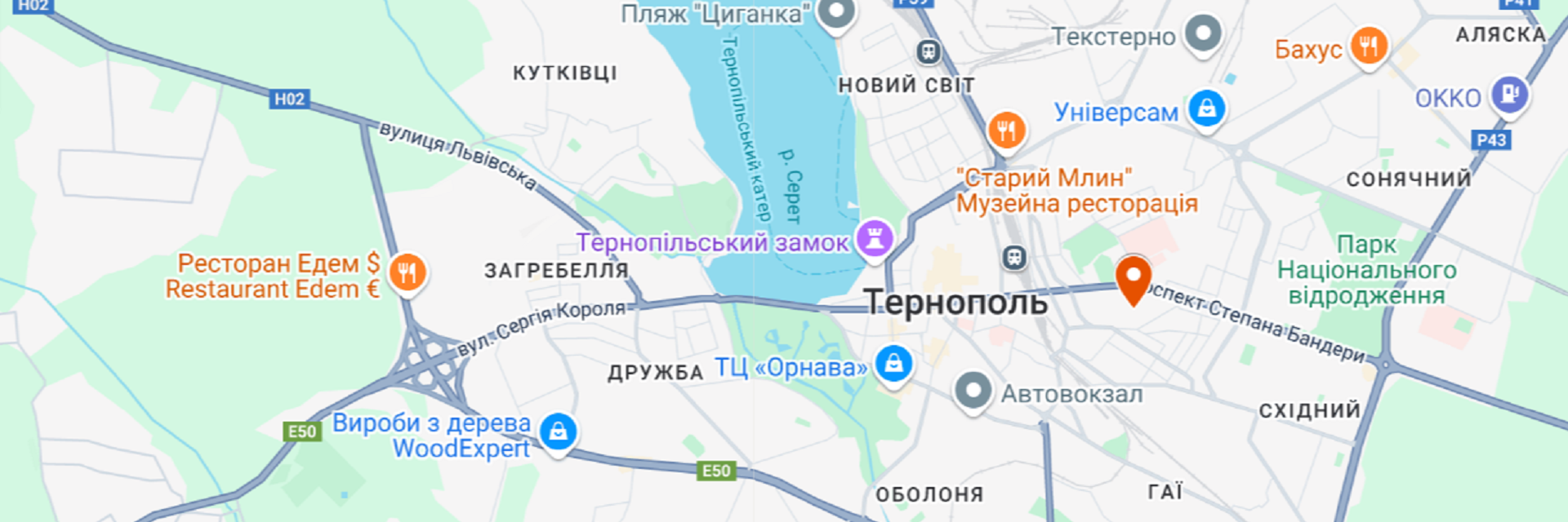 Адрес юридического офиса адвоката в Тернополе, расположение тернопольской юридической компании